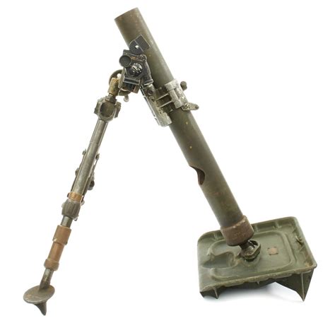 Original Us Wwii M2 60mm Display Mortar With M4 Collimator Sight And