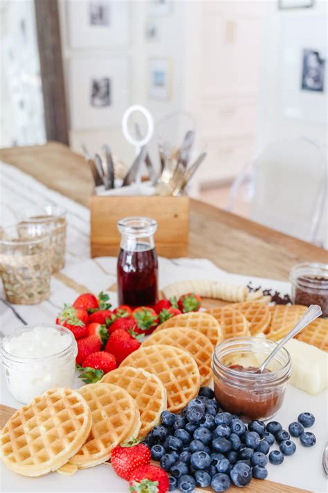 Waffle Brunch Board With All The Fixings Modern Glam
