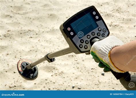 Man With Metal Detector Royalty Free Stock Photo