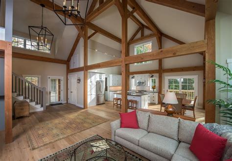 Handcrafted post and beam homes take longer to construct than lathed post and beam. Small Post and Beam Floor Plan: Eastman House - Yankee ...