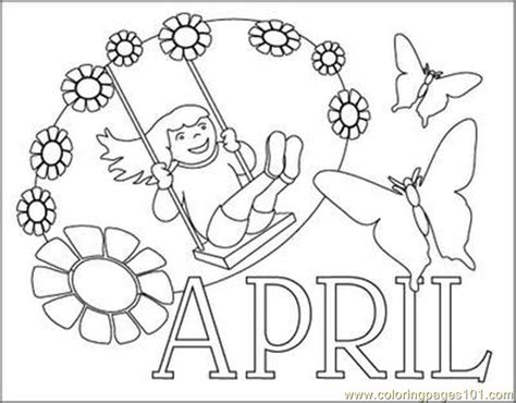Printable April Coloring Pages Coloring Pages