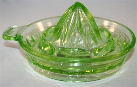 vintage vaseline uranium glass juice reamer etsy vaseline glass glass reamers