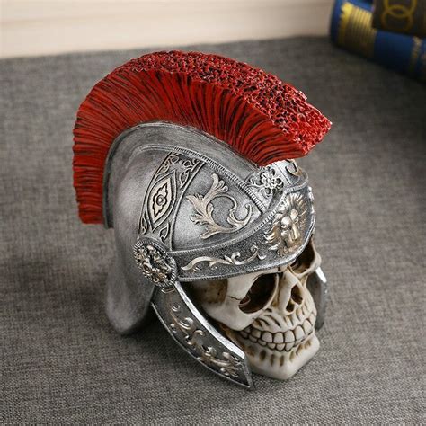 Halloween Ancient Roman Helmet Retro Resin Skull Emperor Caesar Skull