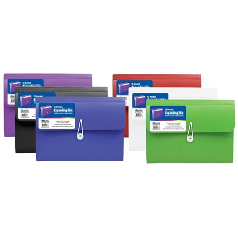 Bazic Expanding File Folder 13 Pockets W A Z Tab Monthly Tabs Letter