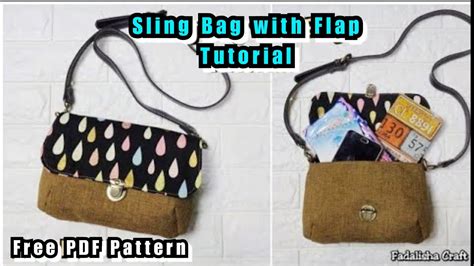 Cara Membuat Tas Selempang Dengan Flap Diy Sling Bag With Flap