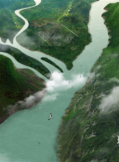 Aerial View Of The River 3d Cgtrader