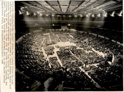Lg970 1968 Wire Photo New Madison Square Garden Opens New York Aerial