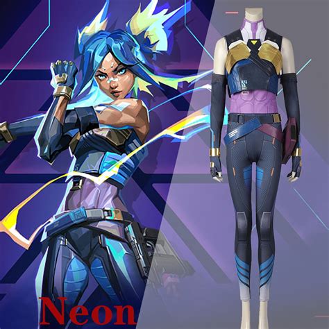 Gvavaya Game Cosplay Valorant Neon Cosplay Costume Valorant Neon Cospl