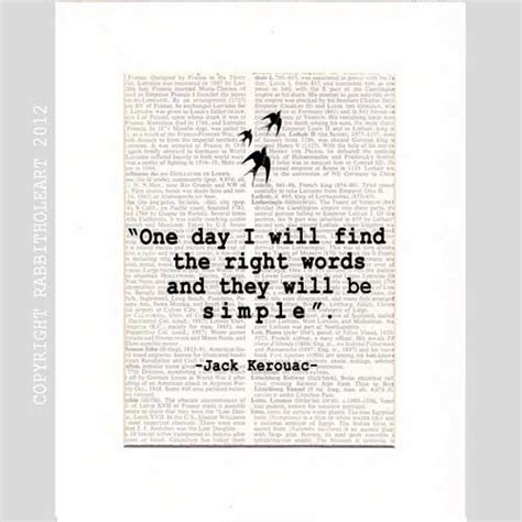 Jack Kerouac Quote Art Print Wall Decor Poster Motivational