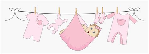 Baby Girl Hanging On Clothesline Clip Arts Baby Girl Clothes Line Hd