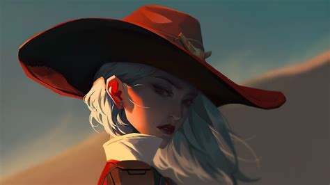 Ashe Overwatch Art 4k 71454 Wallpaper