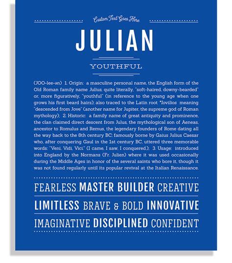 Julian Name Art Print