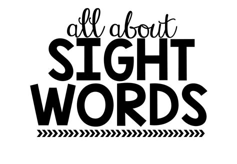 All About Sight Words Little Minds At Work