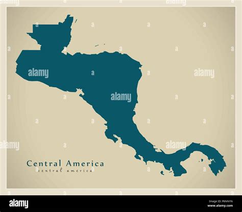 Modern Map Central America Stock Vector Image And Art Alamy