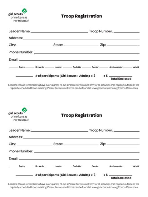 Registration Form Template Fill Online Printable Fillable Blank