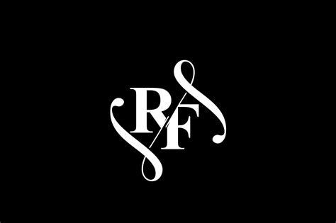 Rf Monogram Logo Design V6 By Vectorseller Thehungryjpeg