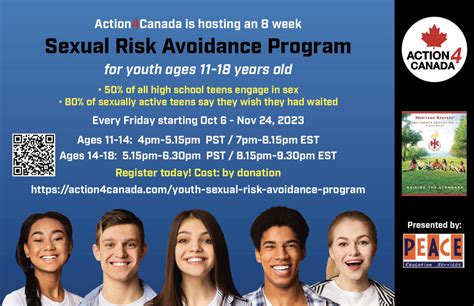Youth Sexual Risk Avoidance Program Registration Action4canada Action4canada