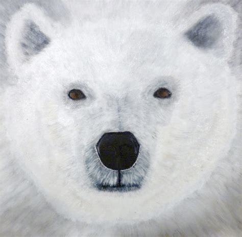 The Polar Bear Acrylic Painting Virily