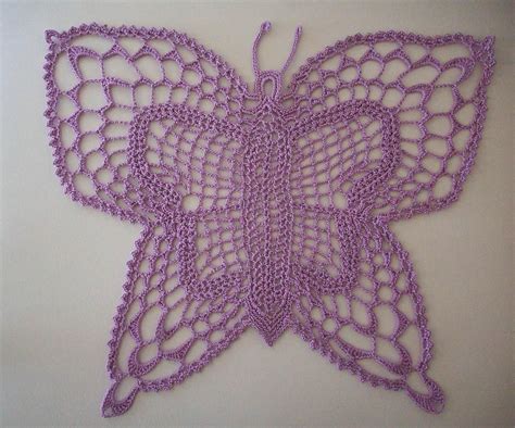 Butterfly Doily By Rls Crochet Crocheting Pattern Doily Patterns