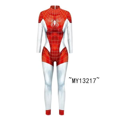 spider man mary jane spinneret spider girl costume cosplay jumpsuit 3d outfits 25 36 picclick