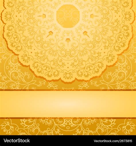 Elegant Gold Background Royalty Free Vector Image