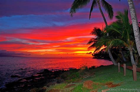 West Maui Sunset By Kenuis Photography Hawaiian Sunset Sunset