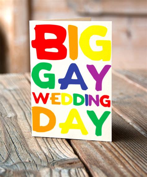 Big Gay Wedding Day Card Lgbt Wedding Same Sex Marriage Card Hen Party Wristbands Team