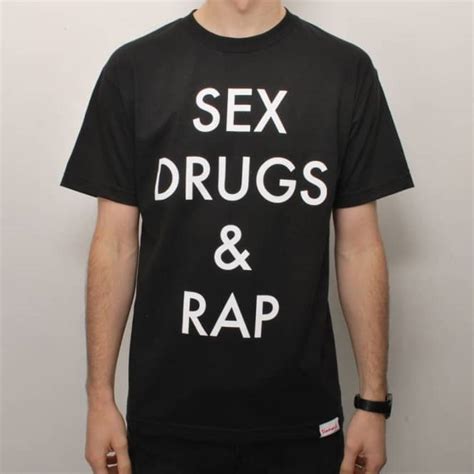 Diamond Supply Co Diamond Sex Drugs And Rap Skate T Shirt Black