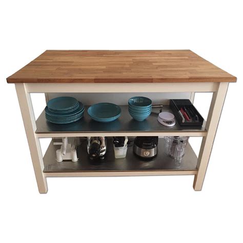 Ikea Stenstorp White Oak Kitchen Island Aptdeco