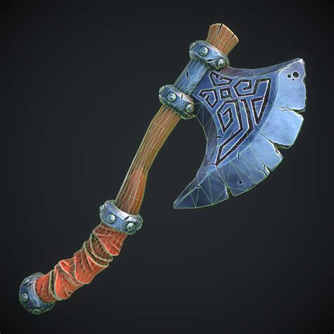 Stylised Axe Game Asset — Polycount