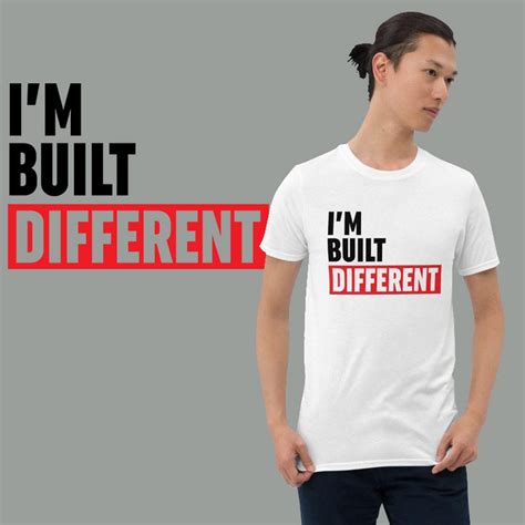 I'm Built Different T-shirt Unisex T-shirt Ironic Meme | Etsy