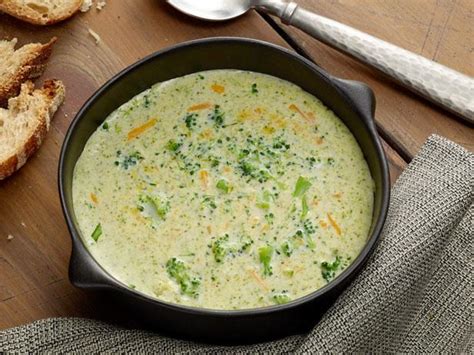 Essentially just throw it all in a pot, and you're just 20 minutes away from a creamy, cheesy bowl of comfort under 300 calories. Broccoli Cheese Soup Recipe | Ree Drummond | Food Network