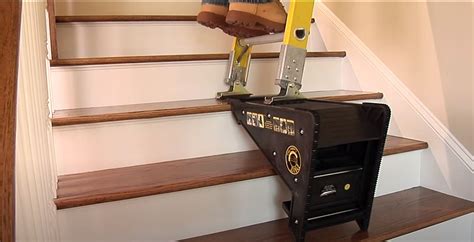 You can easily move it from stair to stair as per your need. How To Use a Ladder On Stairs Safely | ToolPowers