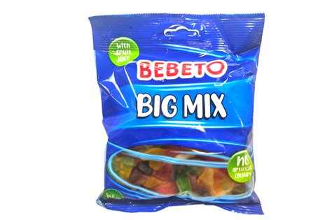 Bebeto Big Mix Mixed Flavour Soft Gummy Sweets 190g Best Before