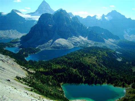 Mount Assiniboine Landscape And Lake In Banff National
