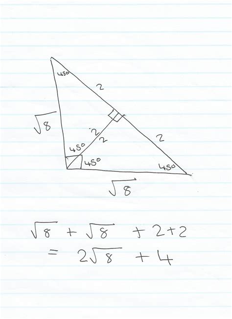 How to calculate triangle perimeter. geometry - Right -angled triangle perimeter question ...