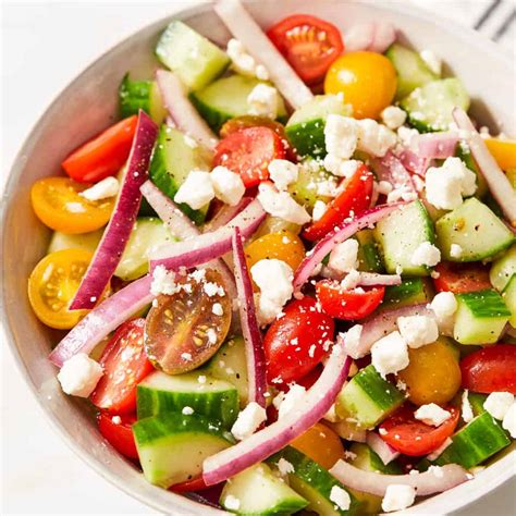 Cucumber Tomato Onion Salad Clean And Delicious