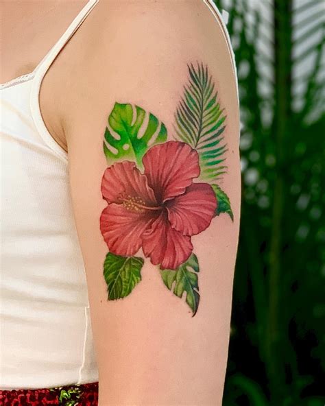 Hibiscus Tattoo Ideas Hawaiian Flower Tattoo Designs With Meanings