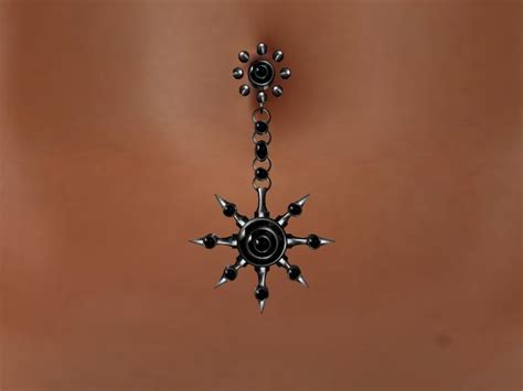 Second Life Marketplace Belly Piercing Chaosium Onyx