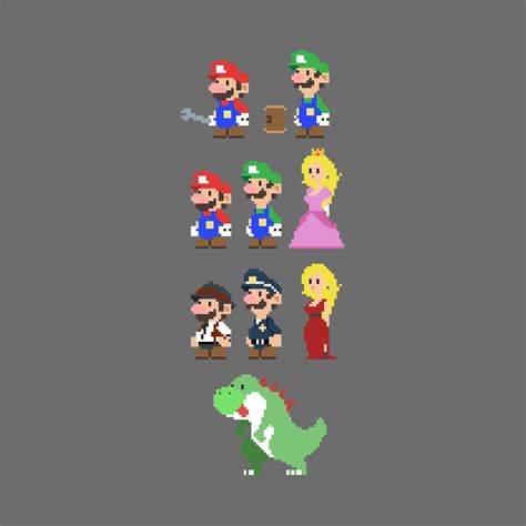 Evolution Of Mario Pixel Art