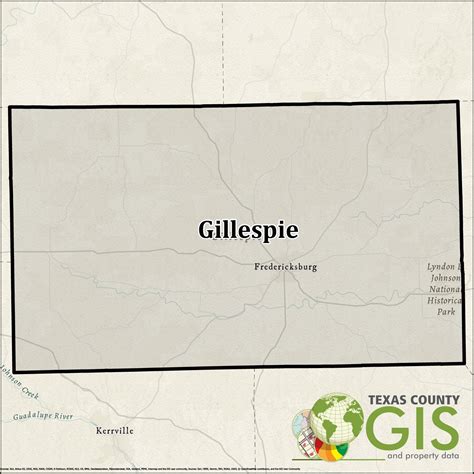 Gillespie County Tx Gis Shapefile And Property Data
