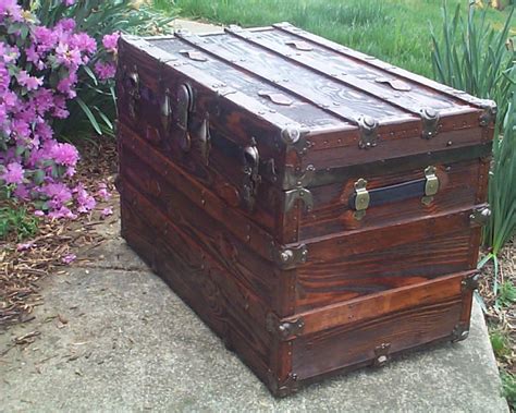 But did you check ebay? 626 Restored Antique Flat Top Steamer Trunk For Sale ...