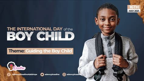 International Day Of The Boy Child 2021 Roseline Adewuyi