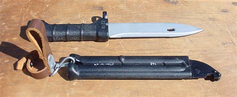Bulgarian Ak 74 Pattern Bayonet Black With Scabbard With Wire Cutter Ebay