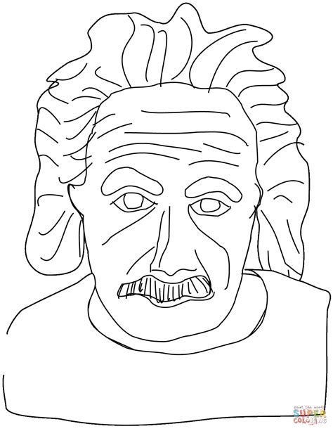 Albert Einstein Coloring Page Free Printable Coloring Pages