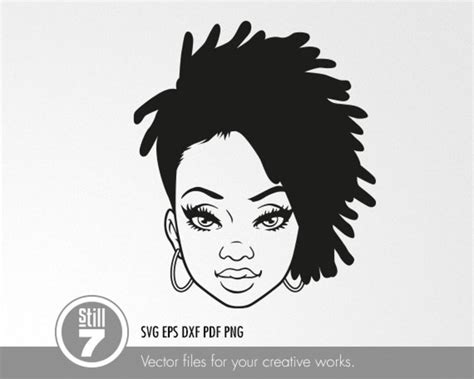 black woman svg dreadlocks svg locs svg svg cutting file etsy ireland