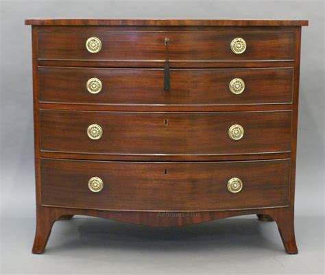 A George Iii Mahogany Bow Fronted Chest Of Drawers As718a704 Antiques Atlas