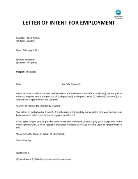 Letter Of Intent For Job Application How To Create A