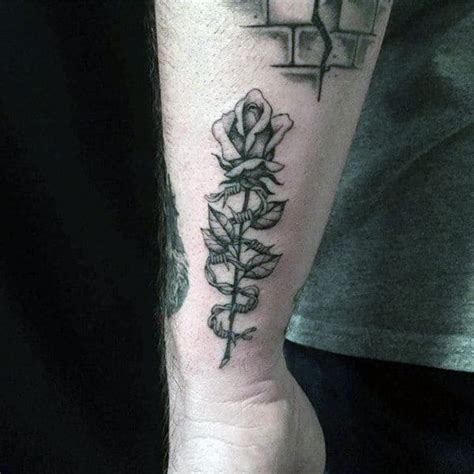 Rose Wrapped In Barbed Wire Tattoo Best Tattoo Ideas