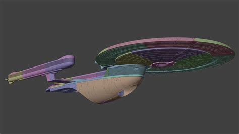 Artstation Uss Excelsior Model 1350 Scale Project